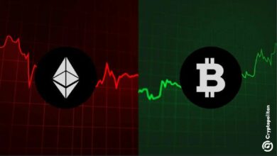 مقارنة أسعار إيثيريوم وبيتكوين تصل إلى مستويات ما قبل طفرة NFT وDeFi في عام 2021 - اكتشف التفاصيل الآن!