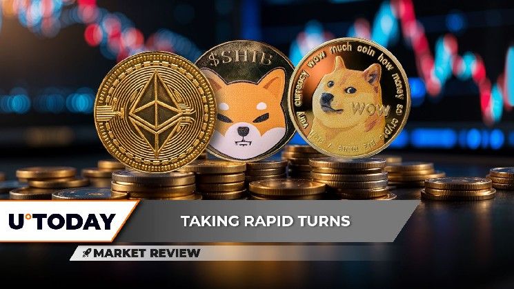 انفجار حجم تداولات الإيثيريوم (ETH)، نهاية صاروخية لارتفاع شيبا إينو (SHIB)، ودوجكوين (DOGE): هل لا يزال تحقيق 0.20 دولار ممكنًا؟ اكتشف التفاصيل الآن!
