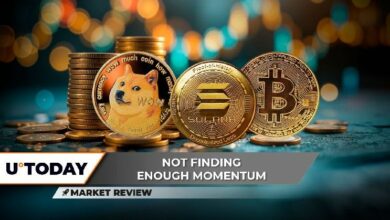 "دوجكوين (DOGE) تهيمن عليها إشارة الموت المتقاطع، صعود سولانا (SOL) بنسبة 64% قد يصل إلى 100%، بيتكوين (BTC) على وشك مواجهة تقاطع ذهبي مصغر - اكتشف التفاصيل الآن!"
