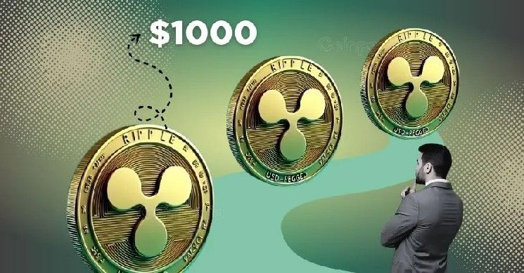 "هل يصل سعر XRP إلى 1000 دولار؟ مؤسس Ripple قد تبلغ ثروته 2.7 تريليون دولار.. وتوقعات بظهور 500 ألف مليونير جديد!"