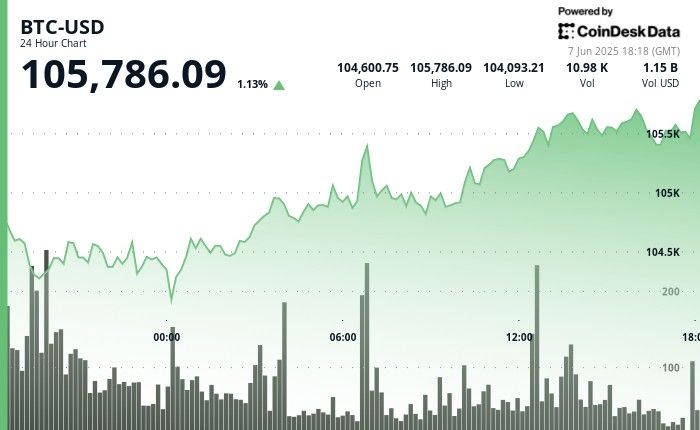 "البيتكوين يحافظ على ارتفاعه فوق 105 ألف دولار رغم تهديدات دونالد ترامب لإيلون ماسك – اكتشف التفاصيل الآن!"