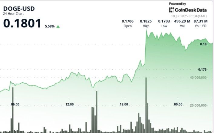 "دوجكوين يصطدم بمقاومة بعد اختراق العلم الصاعد.. لكن نموذج 'الكأس والمقبض' يشير إلى ارتفاعات قادمة!"