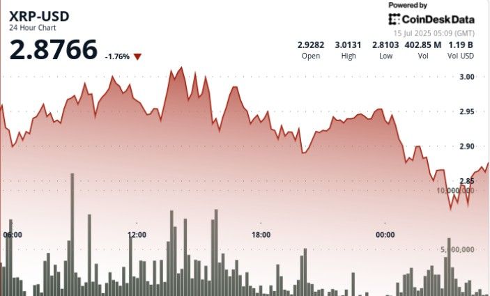 "XRP تهبط 8% مع مواجهة مقاومة عند 3 دولارات قبل إطلاق صندوق ProShares ETF – تعرف على التفاصيل!"