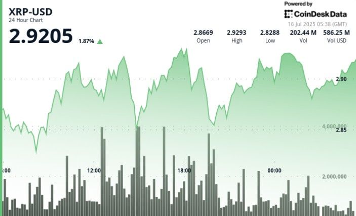 "XRP يبني قيعانًا أعلى: اختراق 2.93 دولار قد يشير إلى تحول في الاتجاه – تعرف على التفاصيل الآن!"