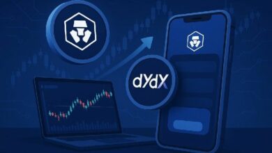 "كريبتو دوت كوم وdYdX: بداية عصر جديد لتداول المشتقات عبر المحافظ السلسلية - اكتشف التطورات الآن!"