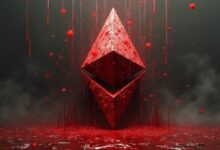 سعر Ethereum يهبط إلى 3,830 دولاراً مع إشارة مؤشر رئيسي إلى انهيار الزخم