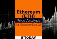 توقع سعر Ethereum (ETH) في 26 سبتمبر