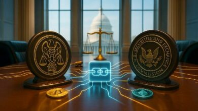 "لقاء تاريخي للجنة الأوراق المالية والبورصات اليوم: هل يشهد سوق البيتكوين تغييرات جذرية في القواعد؟"