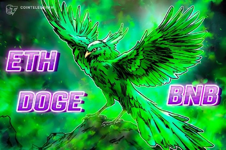 إيثريوم و بينانس كوين و دوجكوين تقود تعافي سوق العملات الرقمية إلى 4 تريليون دولار