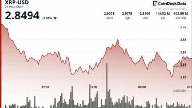 XRP تتماسك عند 2.85 دولار بعد تذبذب 3% وآمال الصناديق المتداولة تتأثر بموجة جني الأرباح