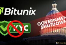 خطر إغلاق الحكومة الأمريكية يؤجل سياسات التشفير.. Bitunix تطلق عروضًا بدون KYC
