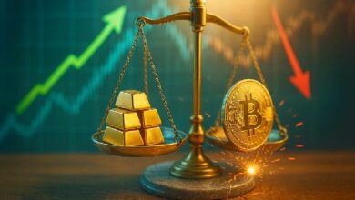 سعر الذهب يتفوق على البيتكوين مع تصاعد التوترات الجيوسياسية