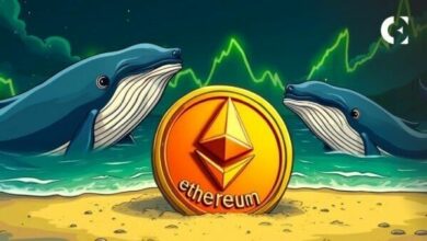 إيثريوم ينهار ثم يعاود الصعود بينما تقتنص الحيتان 480 مليون دولار وتحول كاون إلى صعودي