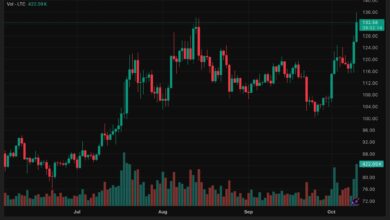سعر اللايتكوين يرتفع 11% ليصل إلى 129 دولاراً: المحللون يتطلعون لكسر حاجز 135 دولاراً مع تزايد التكهنات بموافقة صناديق ETF