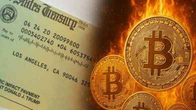 لو اشتريت البيتكوين: شيك التحفيز الأمريكي كان سيزداد قيمته 1700%