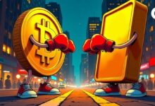 بتكوين تقترب من منطقة التشبع البيعي بينما الذهب يسجل مستويات قياسية وسط رهان على تعادل السعر مع 1.5 مليون دولار