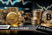 سولانا تتجاوز إكس آر بي، بيتكوين على أعتاب اختبار الجمعة السوداء، مؤسس كاردانو يهاجم بيتر شيف بسبب توقعات سعر البيتكوين – خلاصة أخبار العملات الرقمية