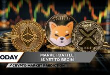 توقعات سوق العملات الرقمية: معركة XRP الأشدّ على وشك البدء.. شيبا إينو SHIB يقترب من 0.00002 دولار.. فهل يعود الإيثيريوم ETH إلى 4000 دولار؟