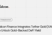 فالكون فاينانس تدمج تيزر جولد (XAUt) لإطلاق عائدات التمويل اللامركزي المدعوم بالذهب