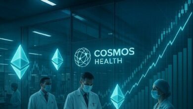 كوسموس هيلث توسع حيازاتها من الإيثيريوم إلى 1.8 مليون دولار ضمن منشأة الأصول الرقمية البالغة 300 مليون دولار