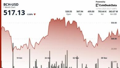 بيتكوين كاش تتجاوز حاجز المقاومة وتصل إلى 518 دولاراً بارتفاع 1.9%