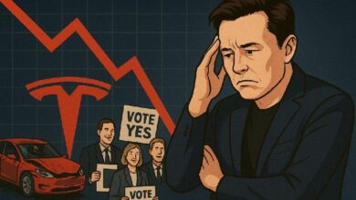 أسهم تسلا تهبط أكثر من 2% قبل التصويت على مكافأة ماسك: ما التوقعات؟
