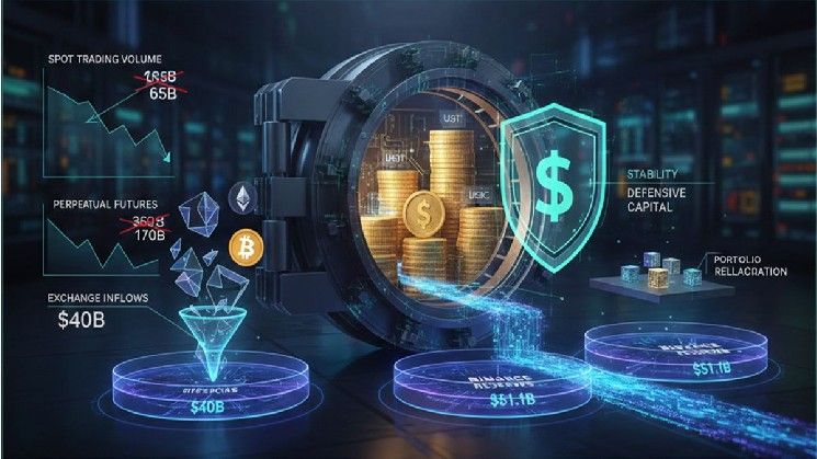 كوينتيليغراف: بينانس تهيمن على أحجام التداول وسط لجوء المستثمرين للعملات المستقرة