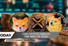 توقعات سوق العملات الرقمية: انهيار 90% لـ XRP على السلسلة، ودوجكوين تفقد النمط الأكثر أهمية في 2025، فهل تتعافى شيبا إنو (SHIB) بحلول 2026؟