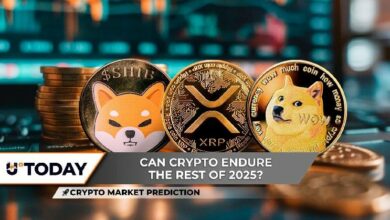 توقعات سوق العملات الرقمية: انهيار 90% لـ XRP على السلسلة، ودوجكوين تفقد النمط الأكثر أهمية في 2025، فهل تتعافى شيبا إنو (SHIB) بحلول 2026؟