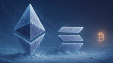 انخفاض حاد في نشاط إيثريوم وسولانا: هل شتاء العملات البديلة على الأبواب؟