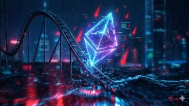 سعر الإيثيريوم يهبط مجدداً: هل أوشك المضاربون الصاعدون على نفاد الدفاعات؟