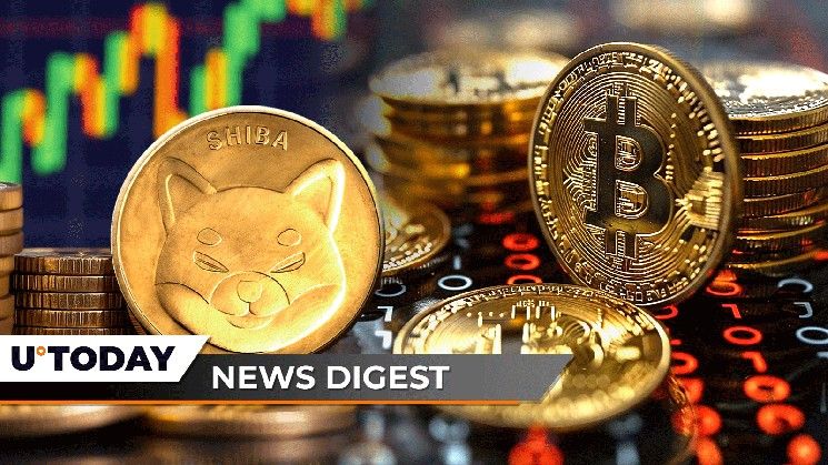 بيتر براندت يكشف عن هدف صادم لسعر البيتكوين، ريبل تحصل على 500 مليون دولار من وول ستريت، إدراج XRP والبيتكوين في بورصة نيويورك، نشاط حيتان SHIB يقفز إلى القمة – أهم أخبار العملات الرقمية الأسبوعية