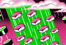 محفظة واحدة تتحكم في تصويت يرفع انبعاثات عملة سوشي (SUSHI) في سوشي سواب