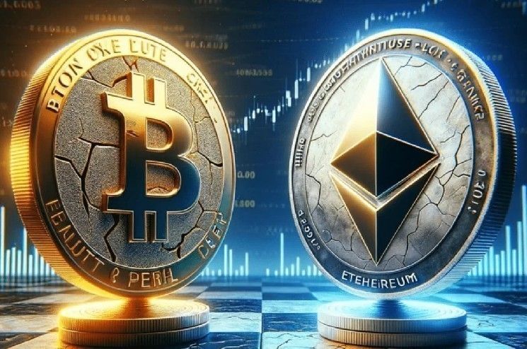 انحراف كبير بين البيتكوين (BTC) والإيثيريوم (ETH)! أحدهما يواجه خطر انخفاض حاد!