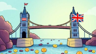 تحالف استراتيجي: غرفة التجارة الرقمية الأمريكية تتعاون مع CryptoUK لتحقيق وضوح تشريعي عبر الأطلسي للعملات الرقمية