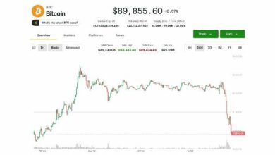 بيتكوين تهوي دون 90 ألف دولار متأثرة بمخاوف الذكاء الاصطناعي التي تجرّ الأسهم التقنية والعملات الرقمية للهبوط