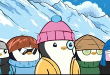 مشروع إن إف تي Pudgy Penguins يحتفي بالعيد بسيطرة كاملة على كرة لاس فيغاس