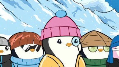مشروع إن إف تي Pudgy Penguins يحتفي بالعيد بسيطرة كاملة على كرة لاس فيغاس