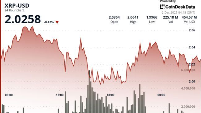 انهيار أم فخ للهبوط؟ XRP يختبر مستوى 1.99 دولار وسط إشارات سوقية متضاربة