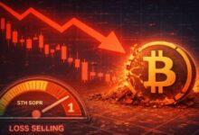 بيتكوين يواجه مخاطر هبوط متزايدة: مبيعات الخسائر تسيطر مع انخفاض مؤشر SOPR للمستثمرين قصيري الأجل دون المستوى 1