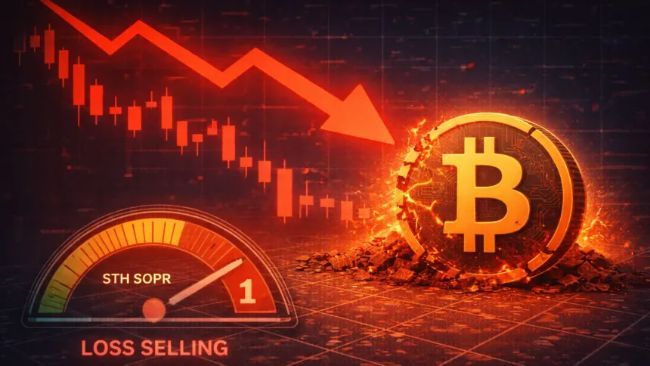 بيتكوين يواجه مخاطر هبوط متزايدة: مبيعات الخسائر تسيطر مع انخفاض مؤشر SOPR للمستثمرين قصيري الأجل دون المستوى 1
