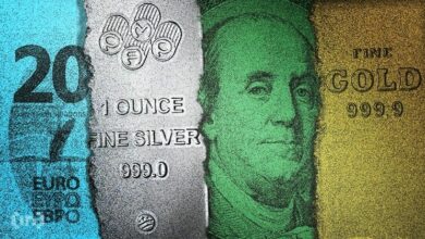 الذهب يقترب من أعلى مستوى في التاريخ بينما البيتكوين يهوي: هل يبدأ التناوب بين الذهب والبيتكوين؟