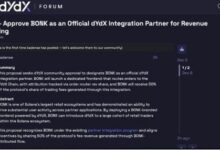 منصة dYdX تدرس اعتماد BONK كشريك اندماجي