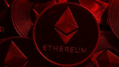 إيثيريوم تهبط 9% في 8 ساعات وتصفيات بقيمة 670 مليون دولار تلحق الخسائر بالمراكز الطويلة
