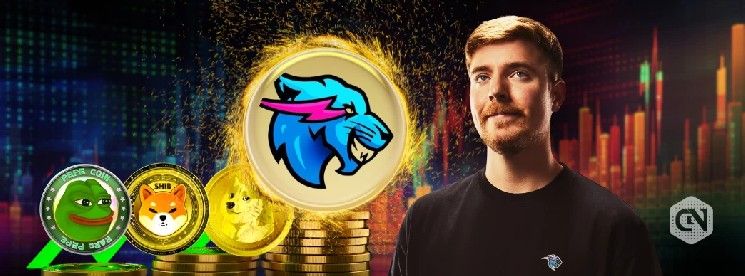 عملة BEAST ميمي MrBeast تقفز 900٪ في يوم وسط تداولات علامة تجارية