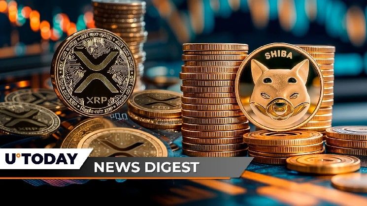 ملخص العملات الرقمية: شيبا إينو (SHIB) تتجه للتعافي، ودوجكوين (DOGE) تستعد لارتفاع 22%، وآر إكس بي (XRP) على أعتاب صعود قوي وفقاً لمؤشر بولينجر باندز