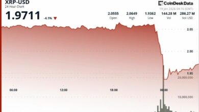 XRP تواجه موجة تصفية جماعية مع انخفاض السعر دون مستوى 2 دولار