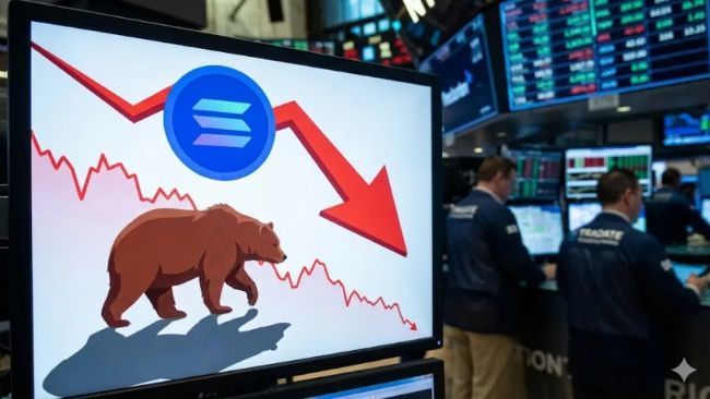 سولانا (SOL) تواصل الانخفاض وسط توقعات باختبار مستويات دعم أعمق