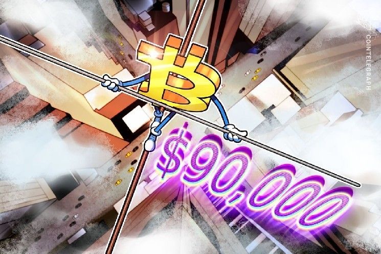 تداول الخيارات المشفرة يثبت سعر البيتكوين قرب 90 ألف دولار وفقاً لـ ديريبت