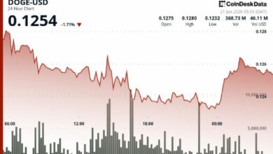 انخفاض سعر دوجكوين 5% إلى 12 سنتاً بعد اختراق الدعم الفني